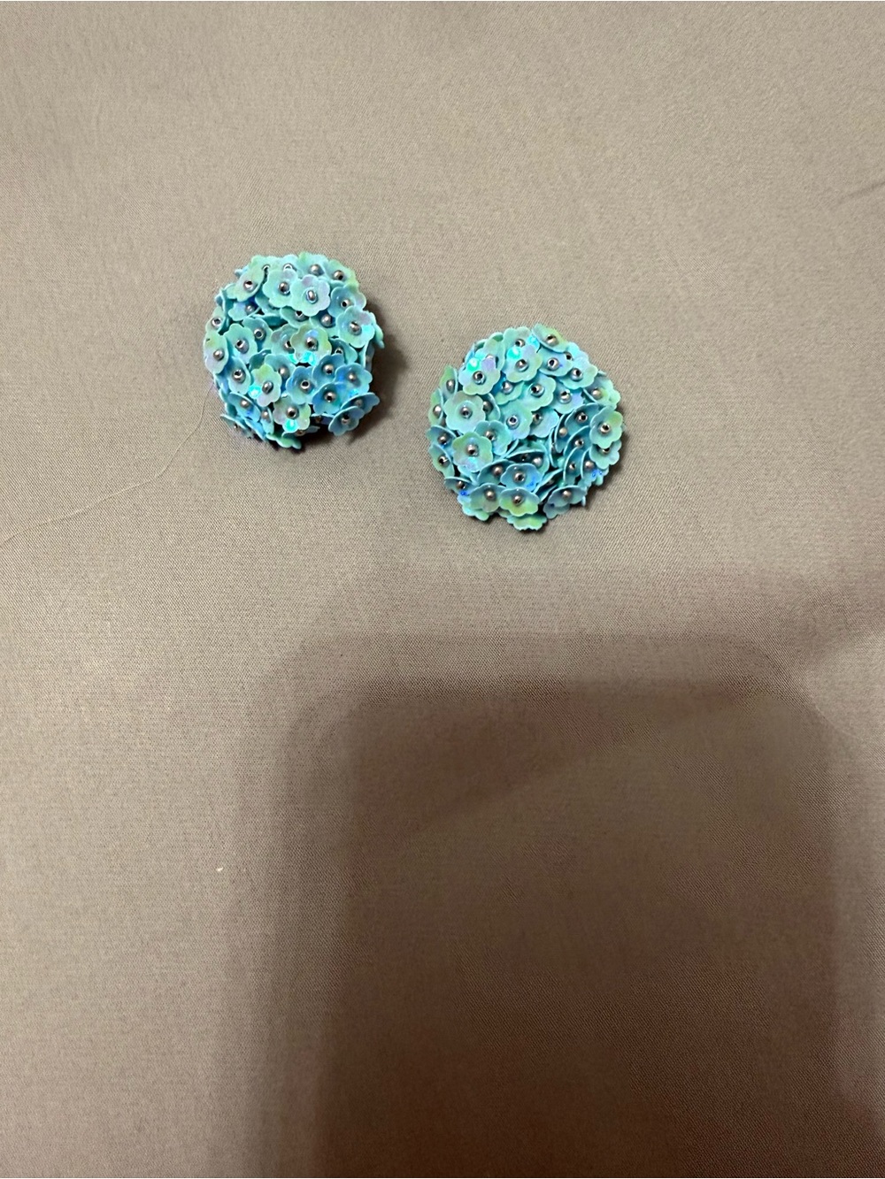 paparazzi Turquoise Floral Cluster Hair Clips